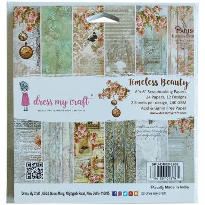 Dress My Craft Timeless Beauty Designpapiere - Paper Pad